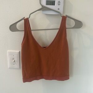 Free People Red Cropped Top Tank.